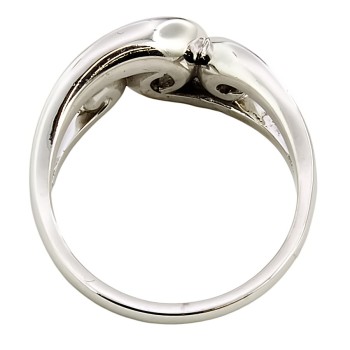 18ct white gold Diamond 3 stone Ring size N